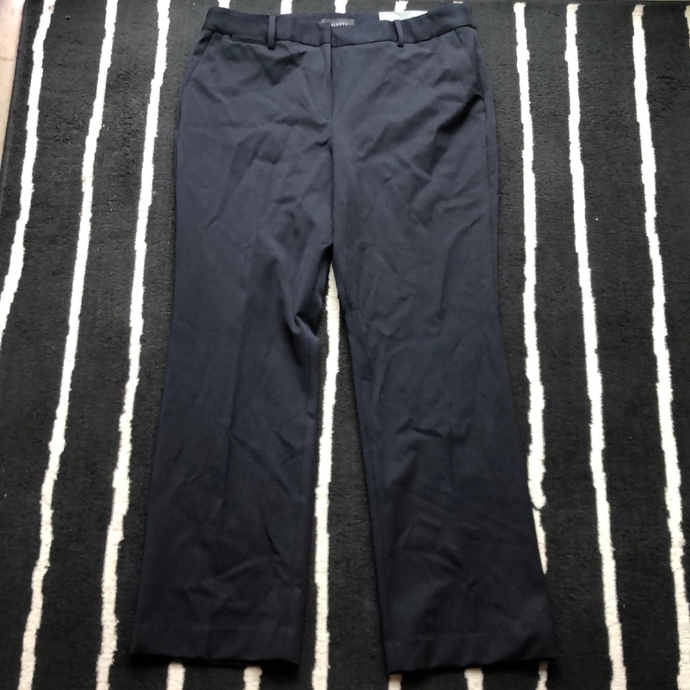 Talbots Barely Boot black dress pants size 16